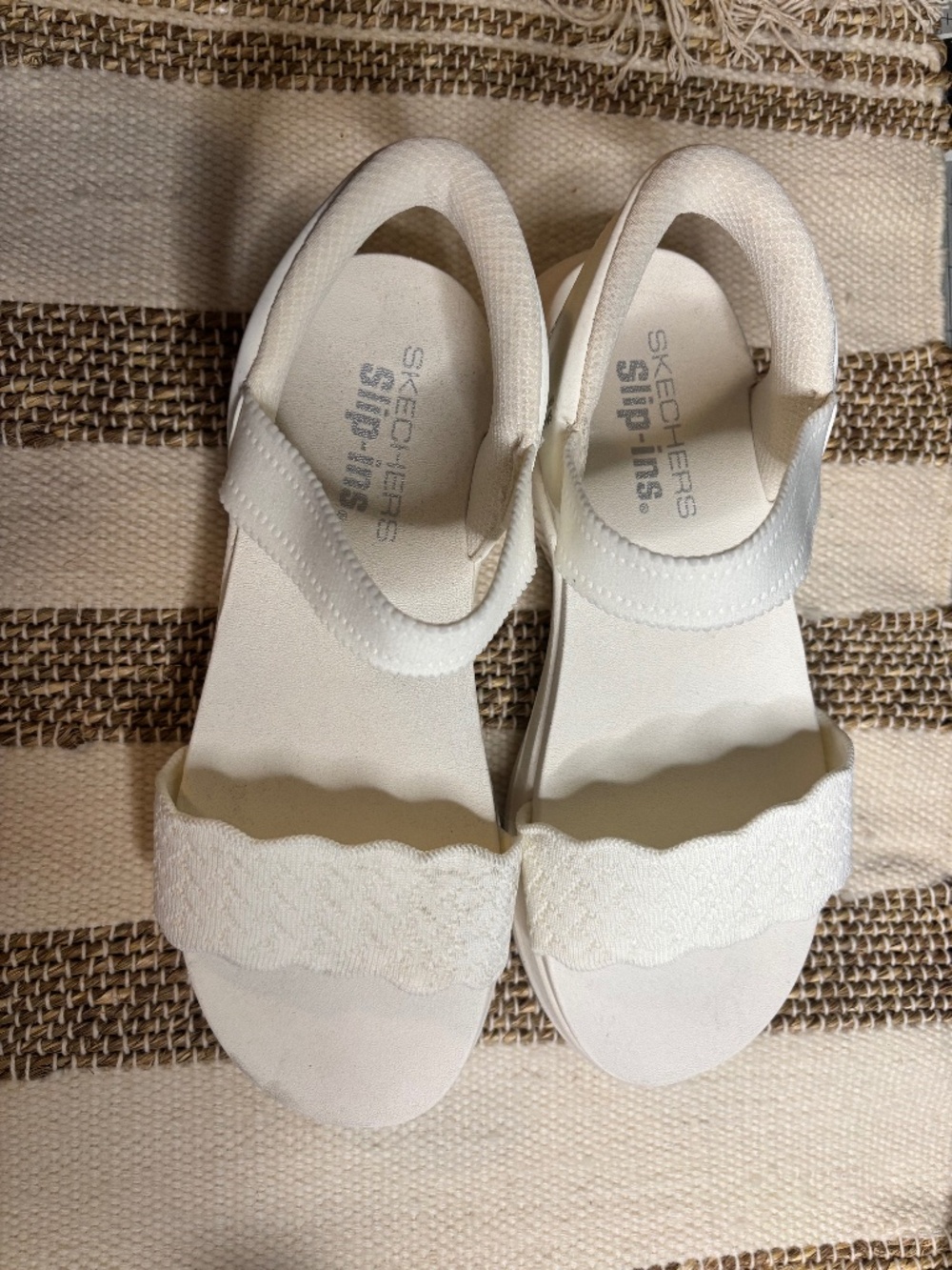 Sketchers Slip-ins Sandals - white - 9W